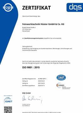 Feinwerktechnik-Huester-GmbH--CERTIFICATE-QM15